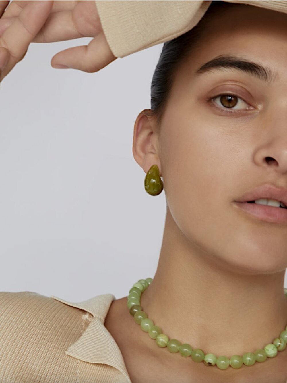 NEW Anthropologie Shashi Odyssey Green Lucite Earring